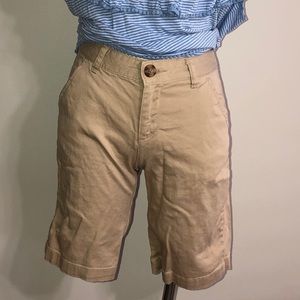 Girls khaki shorts, size 12